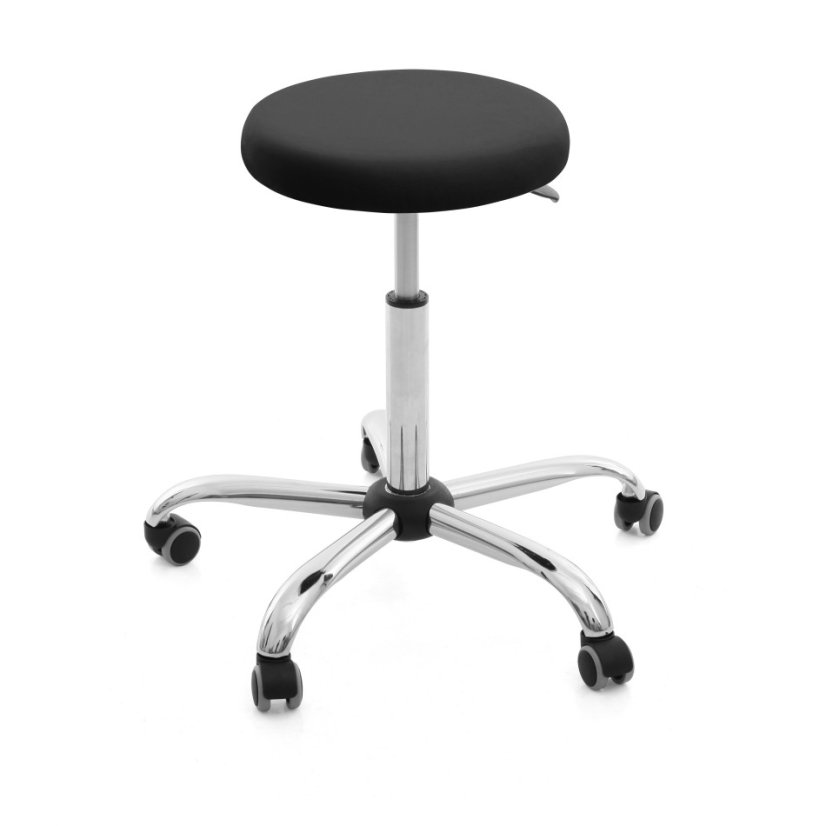 STANDARD – kulatá stolička-automatická brzda - Barva: černá