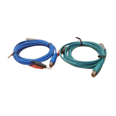 Pacientský kabel pro elektroléčebný kanál  1/2 - modrý / zelený (NEO)