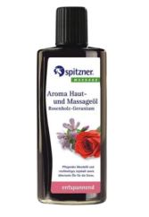 Masážní olej Wellness - Růžové dřevo-Geránie 190 ml